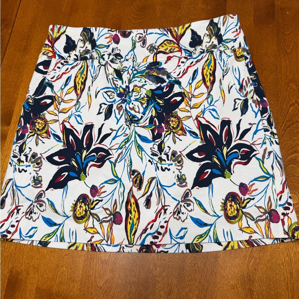 Hope & Harlow Floral Size 8 Golf or Everyday Skort - Multicolor
